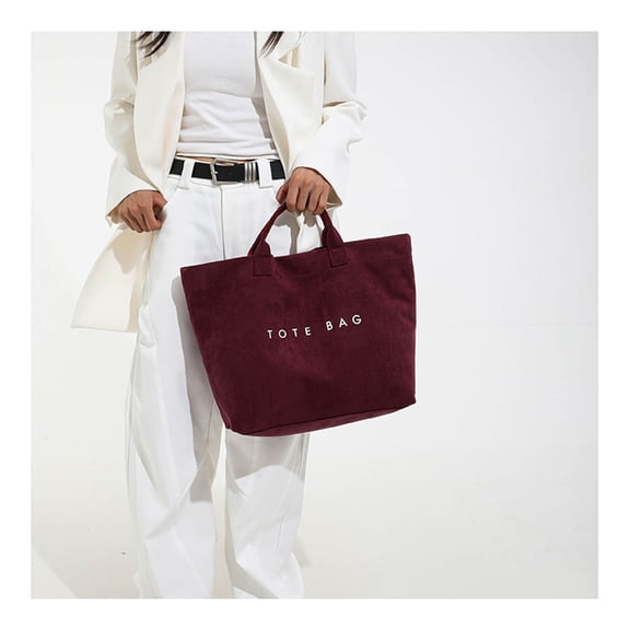 Upgraded Women's Large Capacity Letter Casual Versatile Tote Bag For Work And Commuting N