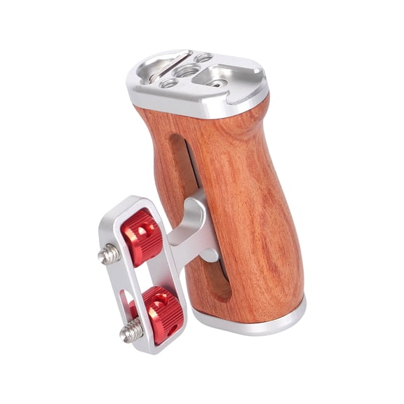 Upgraded Wooden Handle Camera Cage With 1/4 Thread Mount Movable Slider Ergonomic For DSLR Camera Accessories