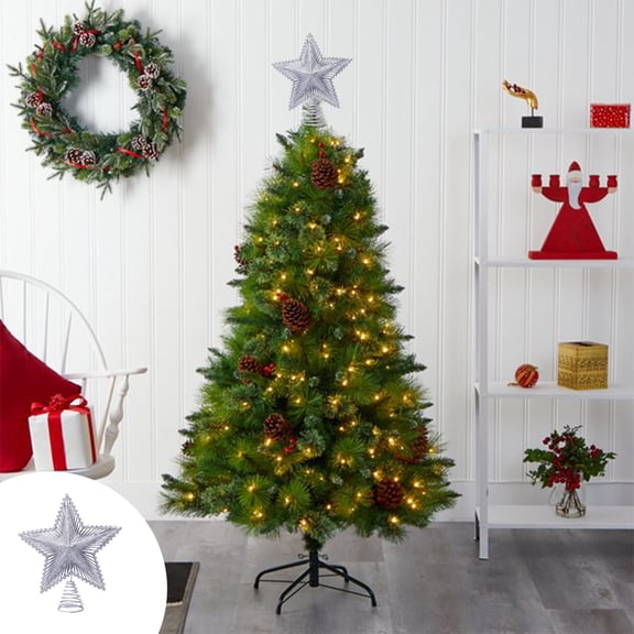 Upgraded Xmas Topper Treetop Christmas Light For Holiday Tree Decor Christmas Tree Top Christmas Tree Topper For Christmas Decoration W