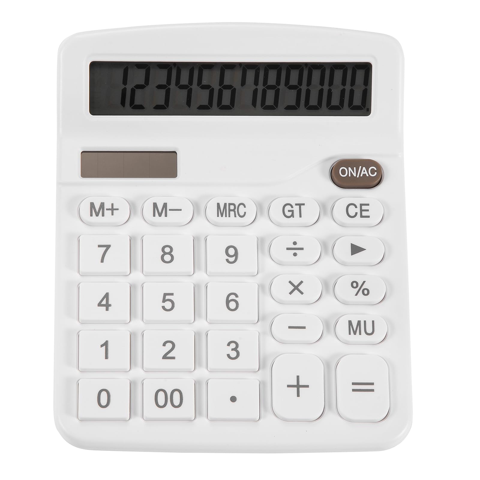 Upgraded calculator, 12bit solar battery office calculator with large