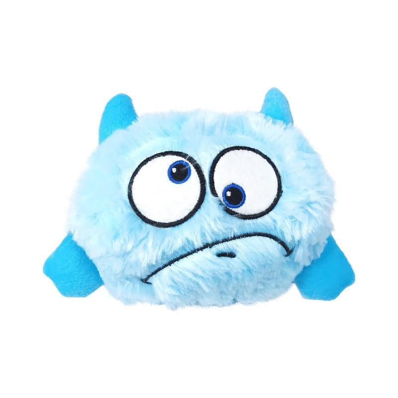 Upgraded dog toy interactive monster plush clucking ball shaking squeaking crazy bouncing toy puppy exercise electronic toy pet electric entertainment