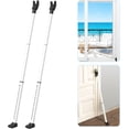 thumbnail image 1 of Upgraded Door Security Bar & Sliding Door Lock Bar,Door Stoppers,Adjustable Heavy Duty Door Jammer for Apartment,Home(2 Packs,White), 1 of 3