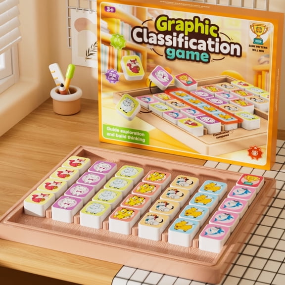 Upgraded match-3 game Graphic Classification Game for Kids offers an exciting real-life version of Candy Crush, perfect for engaging two-player battles.