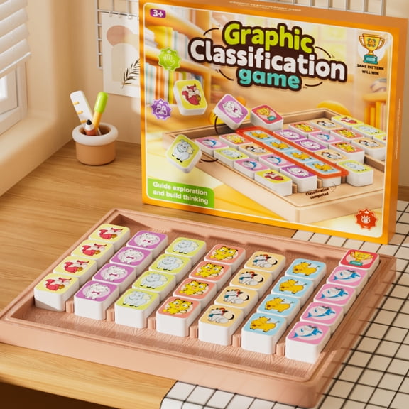 Upgraded match-3 game Graphic Classification Game for Kids offers an exciting real-life version of Candy Crush, perfect for engaging two-player battles.