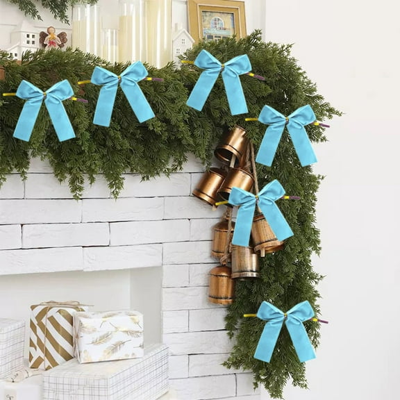 Upgraded&nbsp;12pc Velvet Christmas Tree Bow Decoration Wreath Bow Decoration R