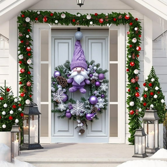 Upgraded&nbsp;35 X 71 Inch Christmas Door Cover - Santa Claus Pattern - Christmas Day Door Decoration - Festival Party Decoration O