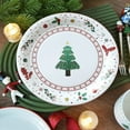 thumbnail image 1 of Upgraded&nbsp;Christmas Decoration Party Theme Tableware 7 Inch Shatterproof Disposable Paper Plates Suitable For Christmas Holiday Gatherings And Holiday Parties X, 1 of 5