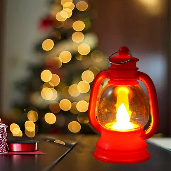 Upgraded Lantern Decor Lantern Table Centerpiece Small Vintage Camping Hanging Lamp LED Candle Lanterns For Birthday Party Wedding Halloween Christmas Z