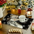 thumbnail image 1 of Upgraded&nbsp;Snowman Let It Snow Winter Placemats 12x18 Inch Christmas Holiday Table Mats For Party Kitchen Dining Room Decoration D, 1 of 6