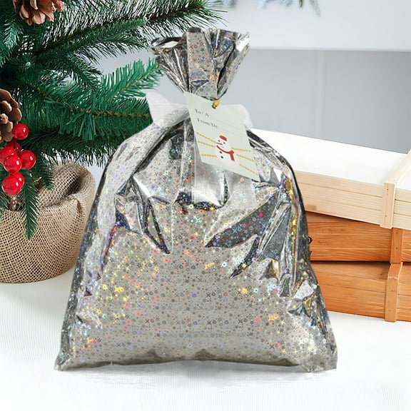 Upgraded Tie String Christmas Candy Bag Elks Santa Tie String Bundle Pocket Candy Gift Bag R