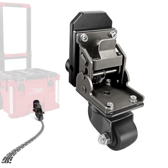 Upgraded steel structure front wheel, caster set, suitable for rolling toolbox - toolbox accessories, capable of bearing 200 pounds