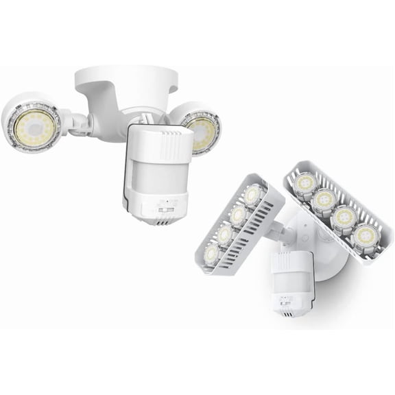 Upgraded version 25 motion sensing outdoor lights 3000 lumens 5000 dawn to dusk security lights, 4 modes 7000 lumens floodlights, 545000
