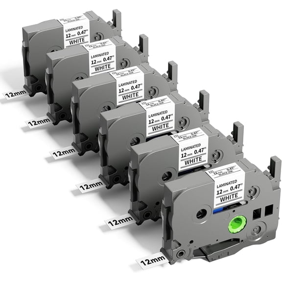 Upgraded version 3 pack Label Maker Tape for Brother P Touch TZe231 Tape 12mm 0.47 Laminated White, TZe231 Replacement for Brother Label Maker Tape Refills, Compatible with Brother PT-D210 D220 H110