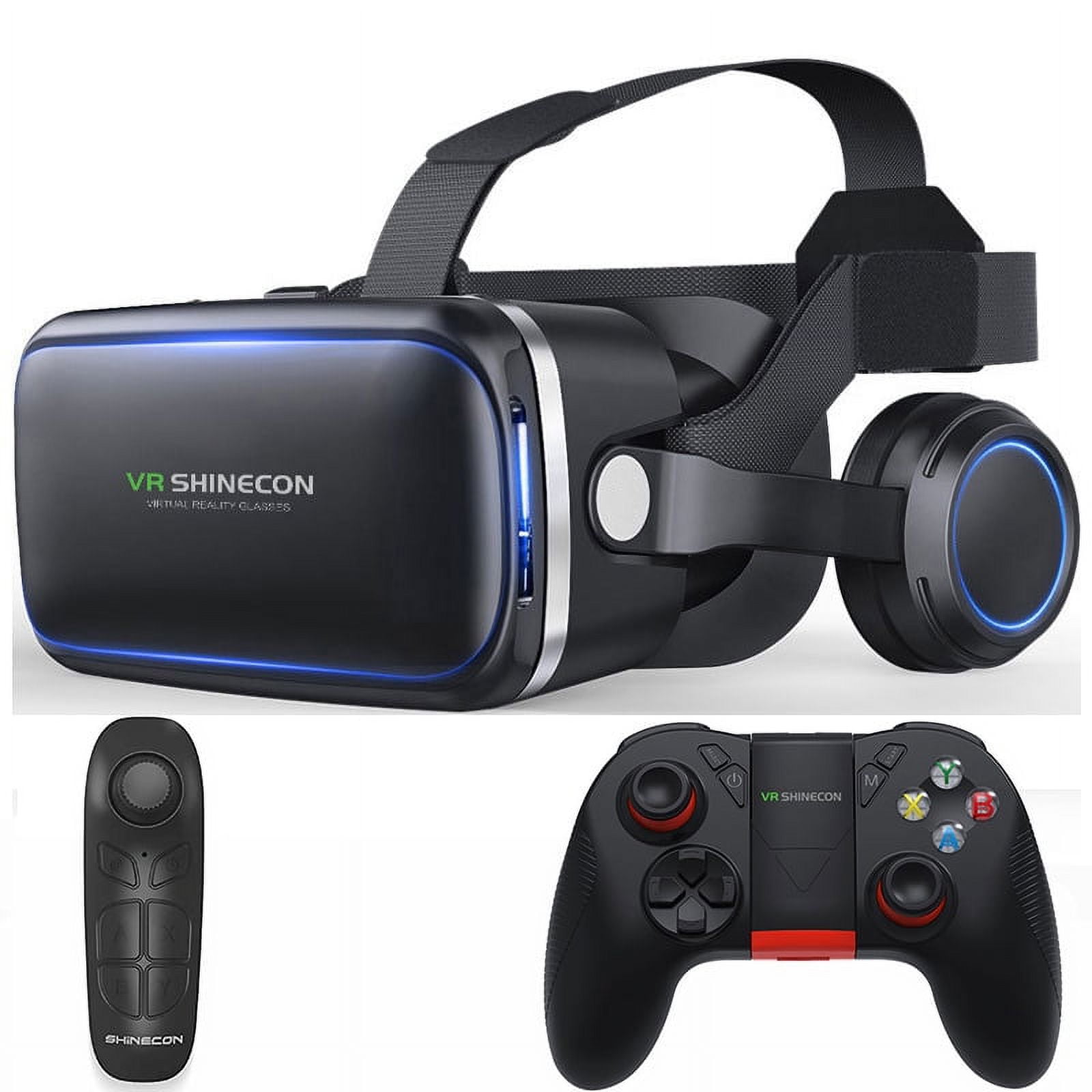 Upgraded version 3D Magic 2024 VR Glasses 3D Glasses Virtual Reality Headset for VR Games 3D Movies Eye Care System for iPhone and Android Smartphones 3D VR Glasses Walmart