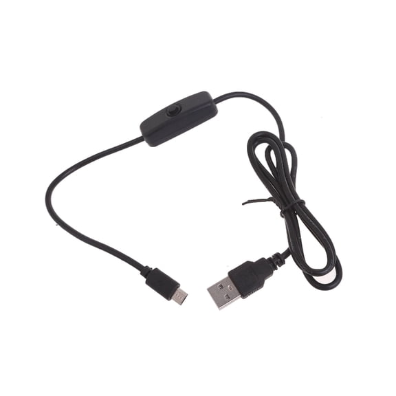 Upgraded withSwitch Power Charging Cable forRaspberryPi USB to MicroUSB Converter 100CM 300CM