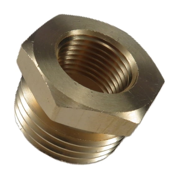 Upgrades 3/8 Inch to 3/4 Inch Threaded Coupling Strong Copper Plumbing Adapter For Multiple Pipe Systems