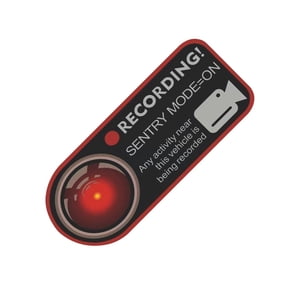 Upgrades Car Sticker with Camera Car Sticker Waterproof Designs Vehicle Alert Systems for Street & Overnight Parking