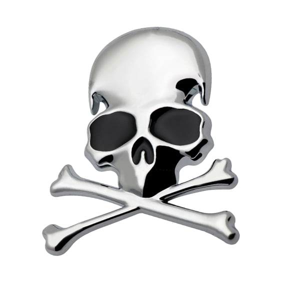 Upgrades Cool 3D Skull Crossbones Metal Decals Skull & Crossbones Unique Styles Auto Accessories for Car & Motorcycle