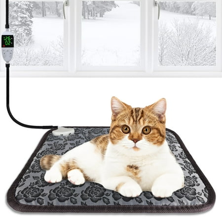 Upgrades Electric Pet Heating Pad, Waterproof Dual Control Pet Heating Pad - Safe & Warm for Cats and Dogs