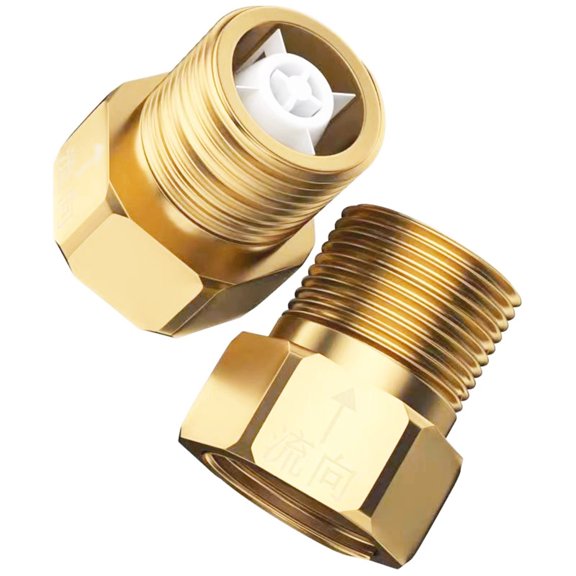 Upgrades Heavy Duty Brass One Way Check Valves Leak Proof Brass Check Valves Outward Flowing Control for Piping Systems