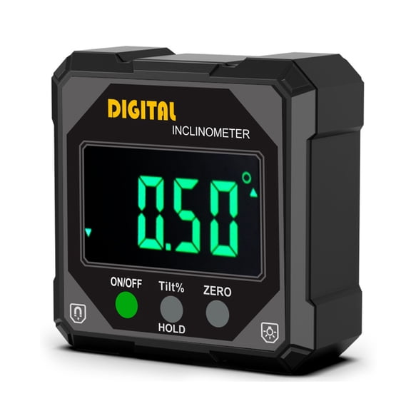 Upgrades IP54 Waterproof Digital Inclinometer with Large Screen for Accurate Angles Measurement in Harsh Environment
