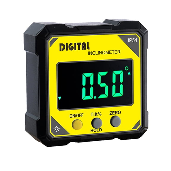 Upgrades IP54 Waterproof Digital Inclinometer with Large Screen for Accurate Angles Measurement in Harsh Environment