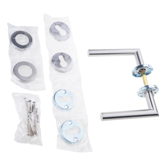 Upgrades Interior Door Handle Set Round Levers with Concealed Keyhole Home Improvement Door Handle Modern Door Hardware