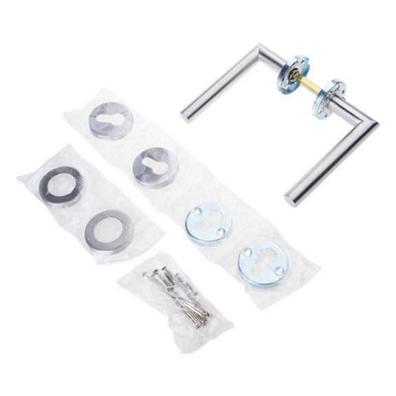 Upgrades Interior Door Handle Set Round Levers with Concealed Keyhole Home Improvement Door Handle Modern Door Hardware