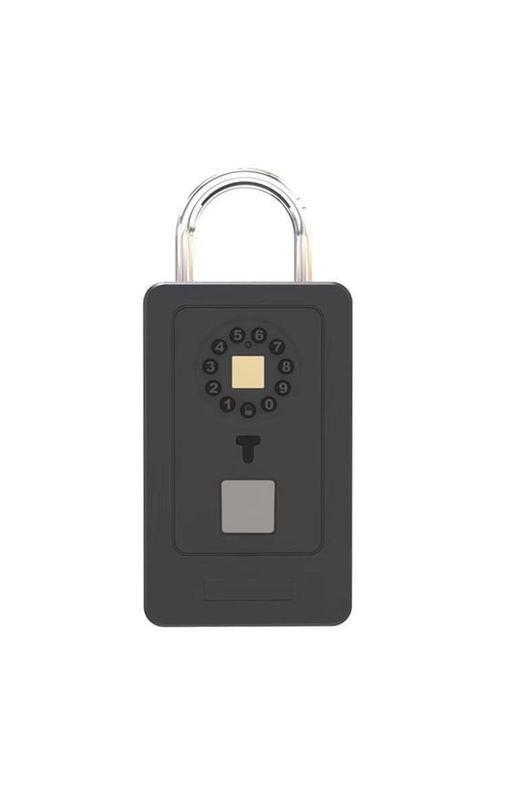 Upgrades Key Lock Box with Blue tooth & Fingerprint Access Key Lock Box Wireless Lockboxes Simple Installs for Outdoor Use