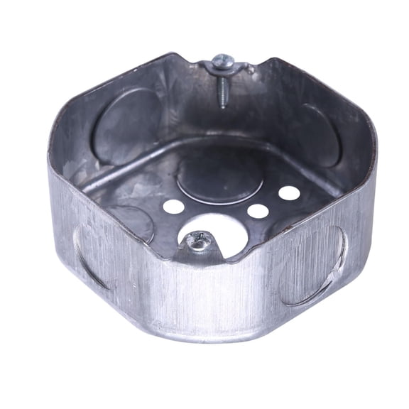 Upgrades Octagonal Metal Box 4x4inch with Supporting 0.5 & 3/4 Inch Pipe Excellent for Construction Upgrades