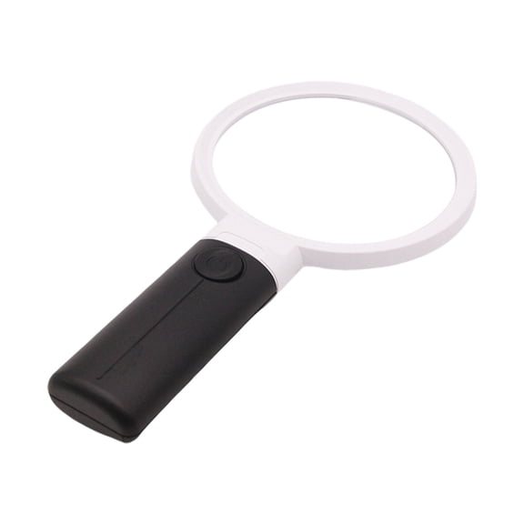 Upgrades Optical Lens Magnifier with 4 Build In LEDs Handheld Magnifier ABS for Various Detail Oriented Activity