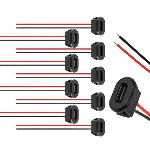 Upgrades PVC Type C Charging Ports Build In Light Indicates for Secure Connection