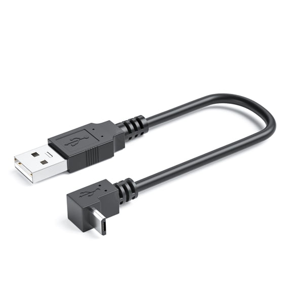 Upgrades Right Angled Charging Cord 5V 2A Power L Shaped Tiny USB Data Cable for Phones Tablets Electronics