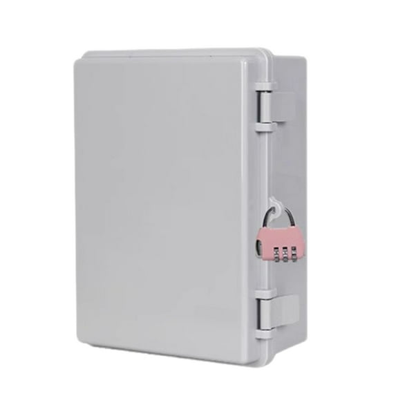 Upgrades Safe Lockable Outdoor Power Enclosures Water Resistant Weatherproof Power Outlet Cover for Garden Wall Mounting