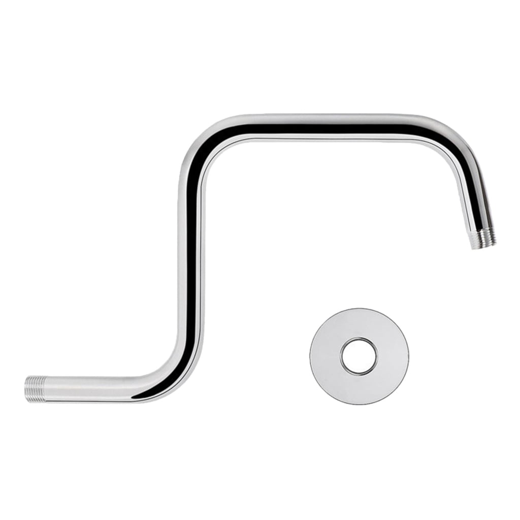 Upgrades Shower Head Extension Arm 13inch Gooseneck Risers with Flanges ...