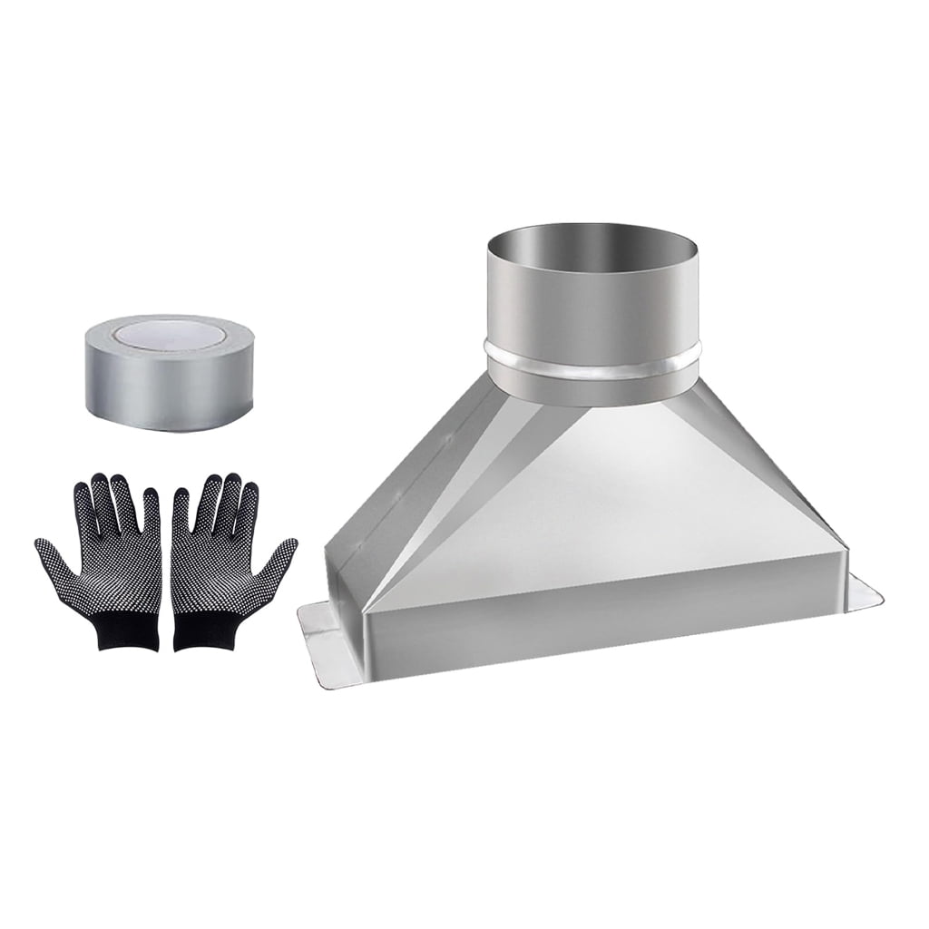 Upgrades Steel Microwave Vent Set 4inch Duct Transition for Ventilation System
