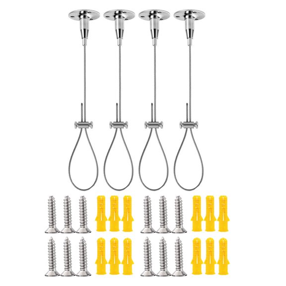 Upgrades Steel Wire Rope with Locking Mechanism Wire Suspension Cable for Stable Suspension Of Heavy Objects