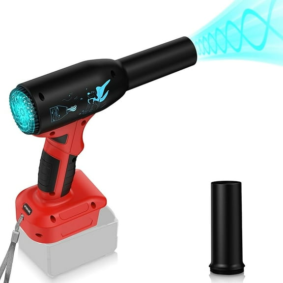 Upgrate Jet Dry Blower for Milwaukee 18V Battery,400G Wind Pressure,High Power 500W,Cordless Compressed Air Duster Replace Compressed Air Can,Jet Fan for Car Dry,Keyboard Computer Cleaning,Air Bed