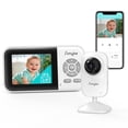 thumbnail image 1 of Simyke WiFi Video Baby Monitor, 2.8" LCD & App Viewing, 2-Way Audio, Night Vision, VOX, 5 Lullabies, Supports 4 Cameras, 1200ft Range, Home Use, 1 of 14