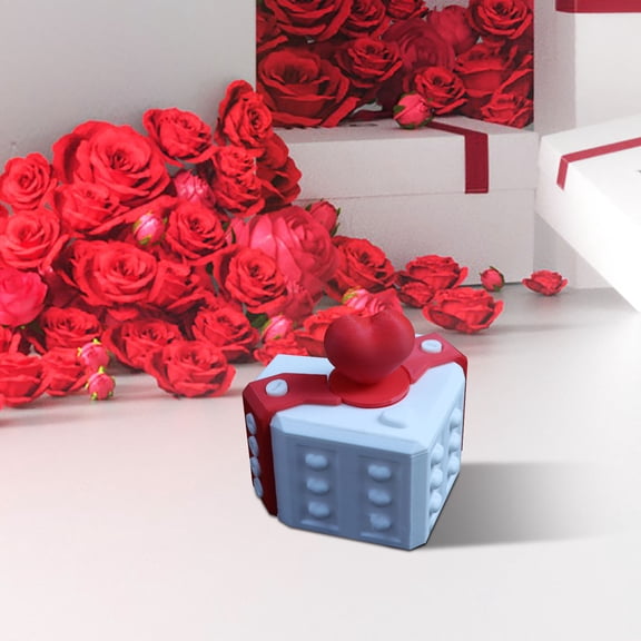 Upgrated 3D Annoying Gift Box,Funny Heart Puzzle Prank Box,with Screws Gag Surprise Box,Suitable for Friends Valentine's Day Party Activities Novelty Creativity Gift Storage Box (Red)