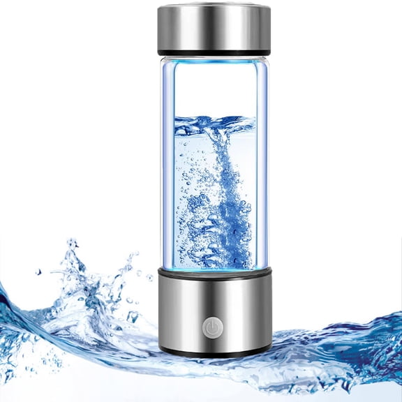 Upgrated Hydrogen Water Bottle, Portable Hydrogen Water Bottle Generator, Rechargeable Hydrogen Water Ionizer Machine for Home Office Travel