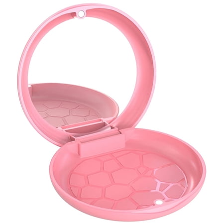 Upgrated Retainer Mouth Guards Travel Case with Mirror Inside - Pink