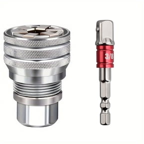 Upgrated Universal Socket Wrench, Adjustable Multi-Function Socket with 3/8" Drive Adapter, Universal Fit Tool for Power Drill Ratchet Automotive Home Repair