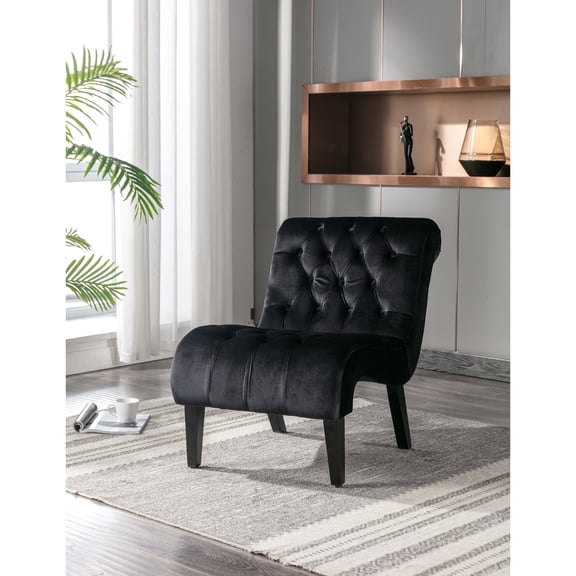 Upholstered Armchair for Home | Comfortable Sitting in Dining, Vanity, etc. | High - Quality Velvet and Good Resilience Sponge | Fast and Easy to Assemble