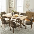 thumbnail image 1 of Usiant Dining Chairs Set of 6, with Solid Wood Legs for Dining Room, Kitchen and Living Room,Dark Brown, 1 of 8