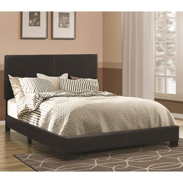 Upholstered Bed, Eastern King, Black