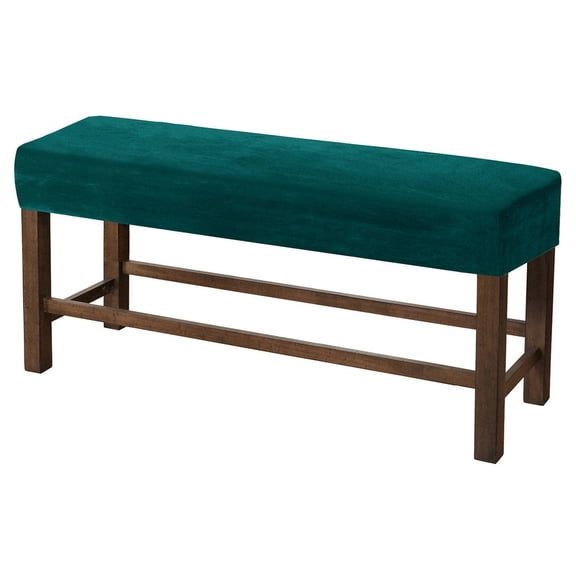 Upholstered Bench Slipcover, Velvet Dining Room Bench Covers Stretch Bench Seat Protector Elastic Dining Bench Cover Removable Washable for Living Room-Coffee-Large