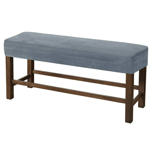 Upholstered Bench Slipcover, Velvet Dining Room Bench Covers Stretch Bench Seat Protector Elastic Dining Bench Cover Removable Washable for Living Room-Coffee-Large