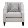 thumbnail image 1 of Upholstered Chair With Channeled Detailing, Gray, 1 of 2