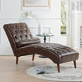 thumbnail image 1 of Modern Upholstered Chaise Lounge 25.39"W x 60.24"D x 32.28"H with Solid Wood Frame and High-Density Foam Filling, 1 of 16